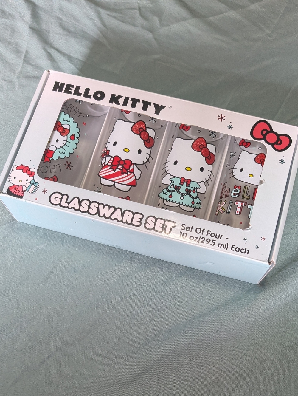NEW Hello Kitty Glassware Set  (Set of 4) *BINJ